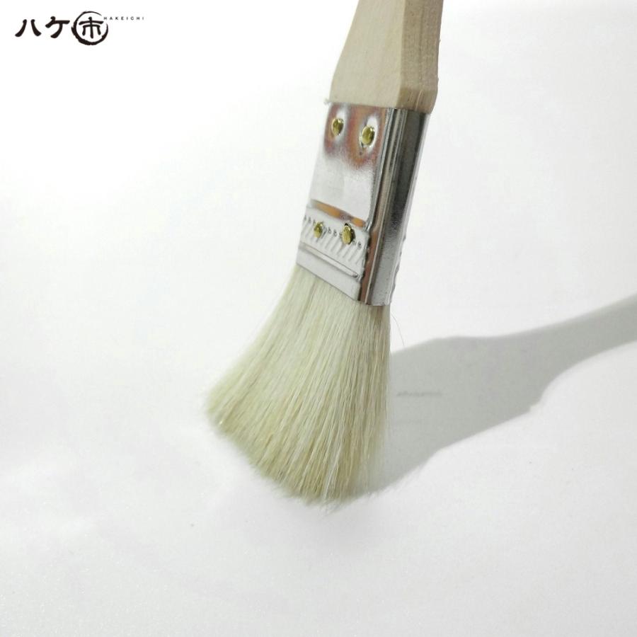金巻ラック刷毛 白山羊毛 幅 24mm 1200本セット｜薄平タイプ 木柄 ハケ 刷毛 塗装 ペンキ 工作 DIY プラモデル まとめ買い お得セットの画像