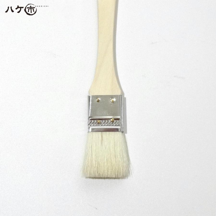 金巻ラック刷毛 白山羊毛 幅 24mm 1200本セット｜薄平タイプ 木柄 ハケ 刷毛 塗装 ペンキ 工作 DIY プラモデル まとめ買い お得セットの画像