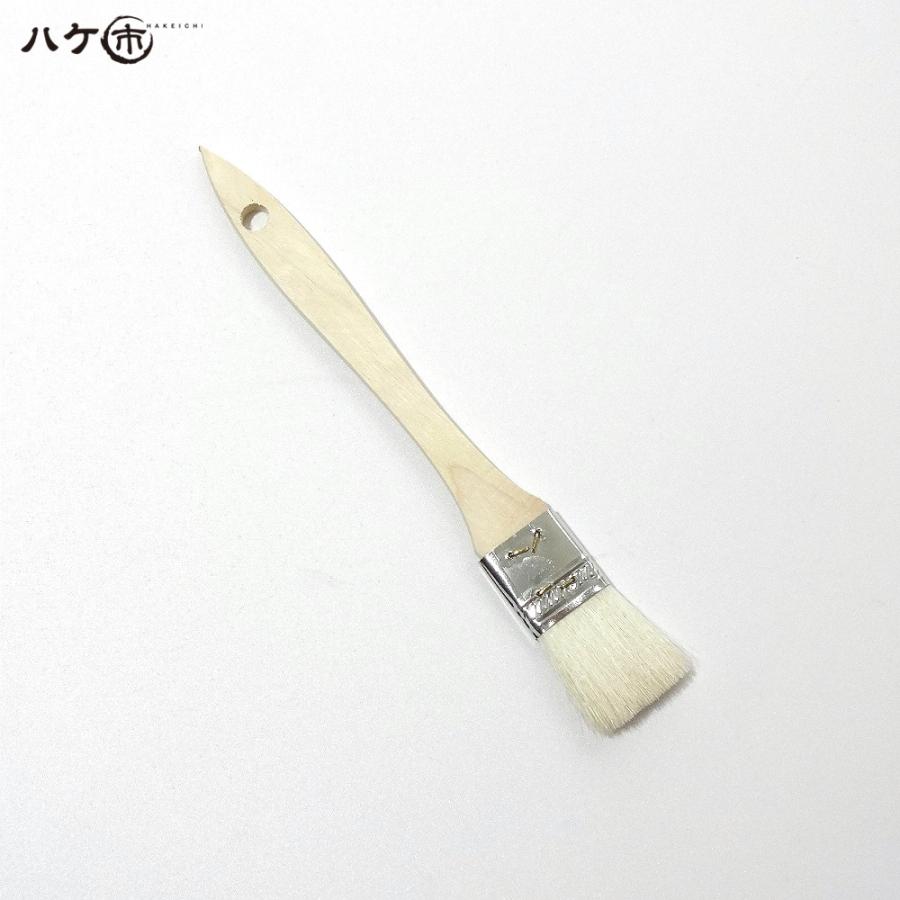 金巻ラック刷毛 白山羊毛 幅 24mm 1200本セット｜薄平タイプ 木柄 ハケ 刷毛 塗装 ペンキ 工作 DIY プラモデル まとめ買い お得セットの画像