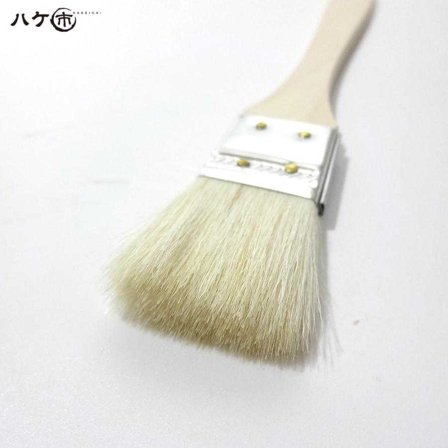 金巻ラック刷毛 白山羊毛 幅 24mm 1200本セット｜薄平タイプ 木柄 ハケ 刷毛 塗装 ペンキ 工作 DIY プラモデル まとめ買い お得セットの画像
