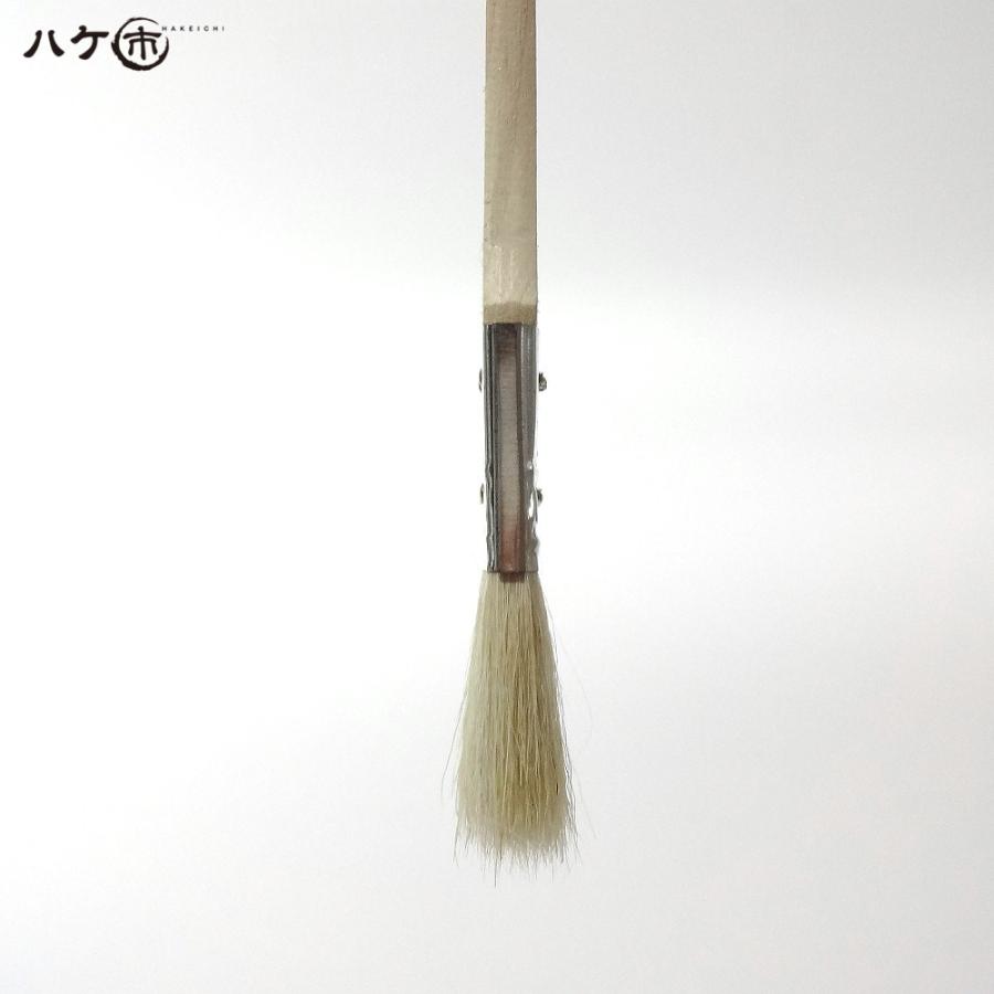 金巻ラック刷毛 白山羊毛 幅 24mm 1200本セット｜薄平タイプ 木柄 ハケ 刷毛 塗装 ペンキ 工作 DIY プラモデル まとめ買い お得セットの画像