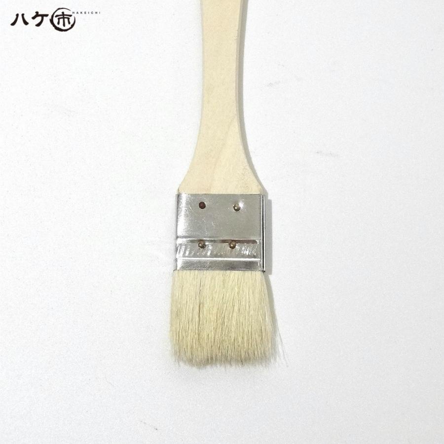金巻ラック刷毛 白山羊毛 幅 30mm 1200本セット｜薄平タイプ 木柄 ハケ 刷毛 塗装 ペンキ 工作 DIY プラモデル まとめ買い お得セットの画像
