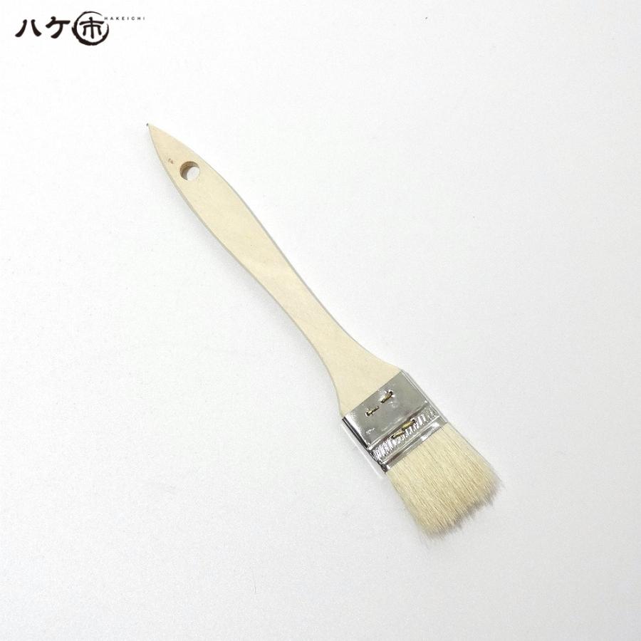 金巻ラック刷毛 白山羊毛 幅 35mm 600本セット｜薄平タイプ 木柄 ハケ 刷毛 塗装 ペンキ 工作 DIY プラモデル まとめ買い お得セットの画像
