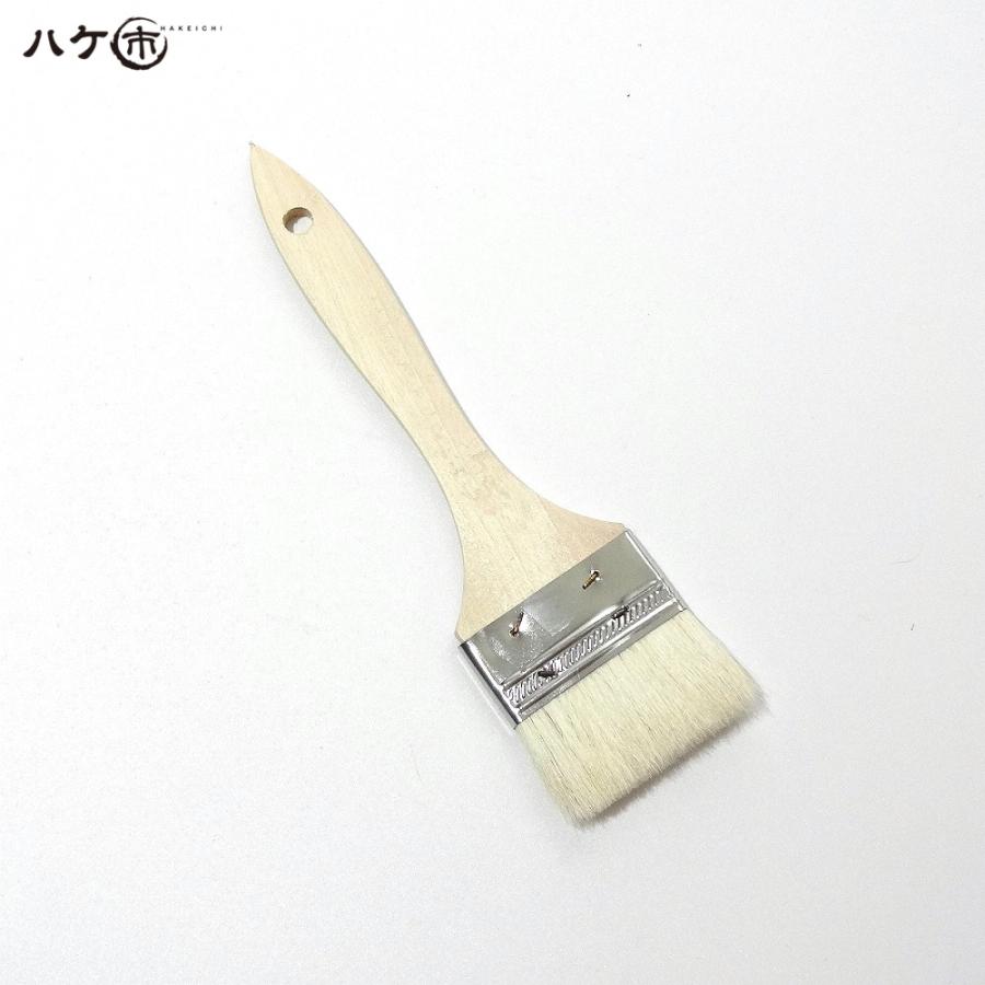 金巻ラック刷毛 白山羊毛 幅 55mm 600本セット｜薄平タイプ 木柄 ハケ 刷毛 塗装 ペンキ 工作 DIY プラモデル まとめ買い お得セットの画像