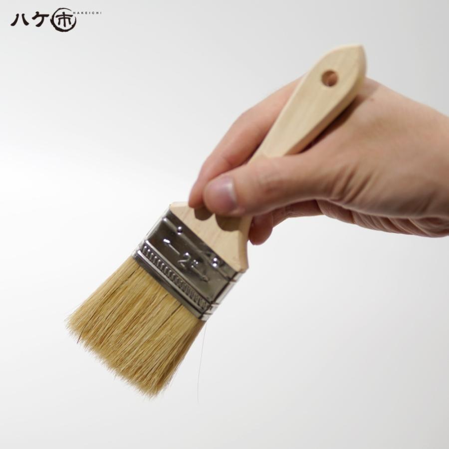 短柄 ダスター刷毛 白豚毛 2インチ 50mm 300本セット｜ラスター刷毛 お掃除 清掃 ホコリ落とし 接着剤塗布 塗装 ハケ市の画像