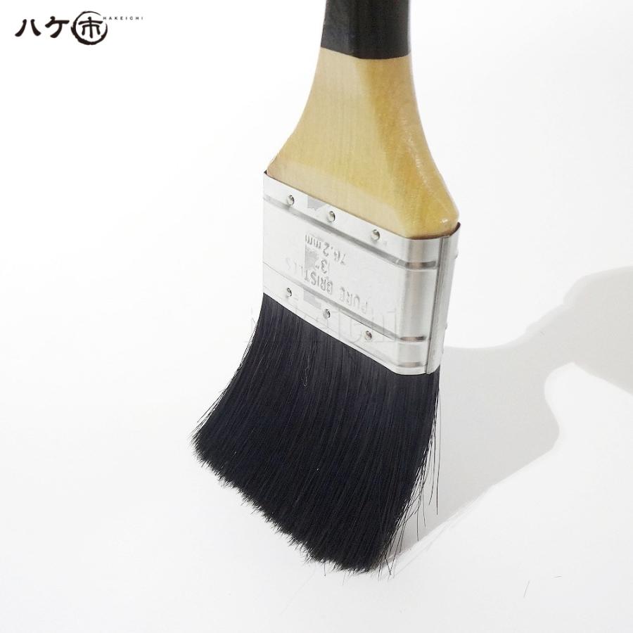 ハケ市 長毛ダスター刷毛 3インチ 75mm 180本入｜刷毛 ハケ ラスター刷毛 お掃除 清掃 接着剤塗布 塗装の画像