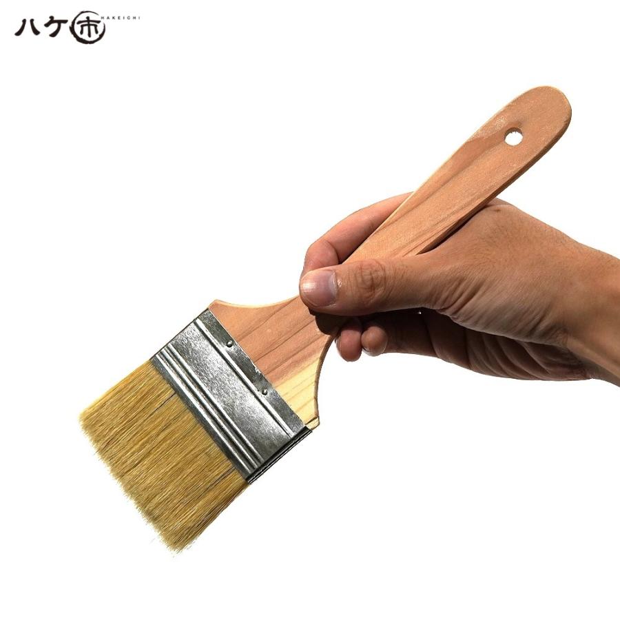 ハケ市 刷毛 ハケ 特価刷毛 左官用チリ刷毛 75mm 300本セット｜高級山羊毛 目地刷毛の画像