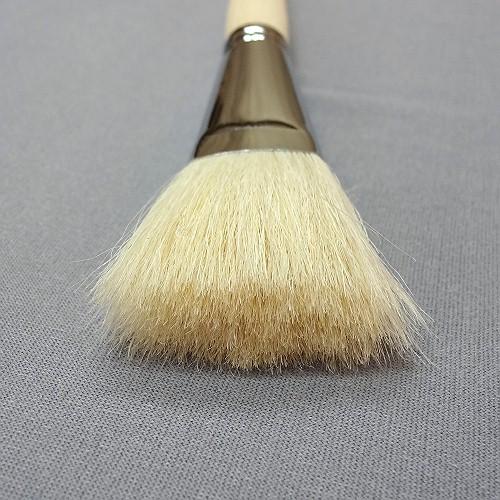 団地刷毛 白山羊毛 幅 20mm 1本｜ ハケ市 刷毛 はけ ハケ 高級山羊毛