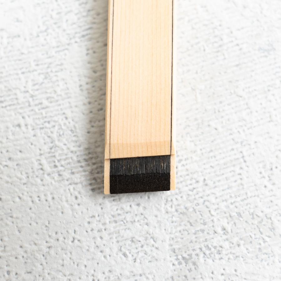 漆刷毛 うるし刷毛 本通し 5号 幅 13mm 厚み 2mm 長さ 150mm ｜ 5分 人