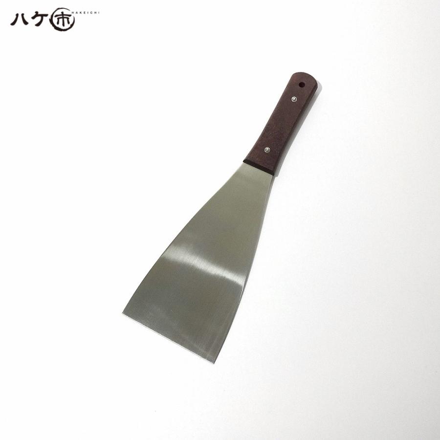 金ベラ ステンレス 木柄 イーグル印 直型 120mm 1個 550192｜内装 パテ