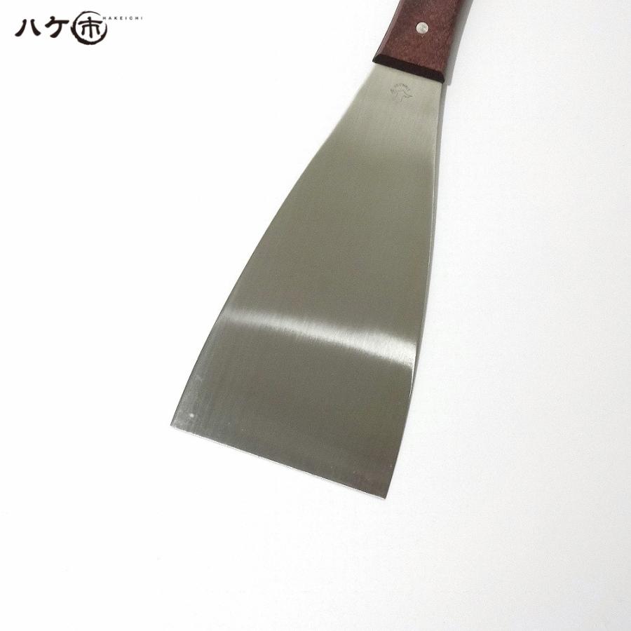 金ベラ ステンレス 木柄 イーグル印 直型 120mm 1個 550192｜内装 パテ