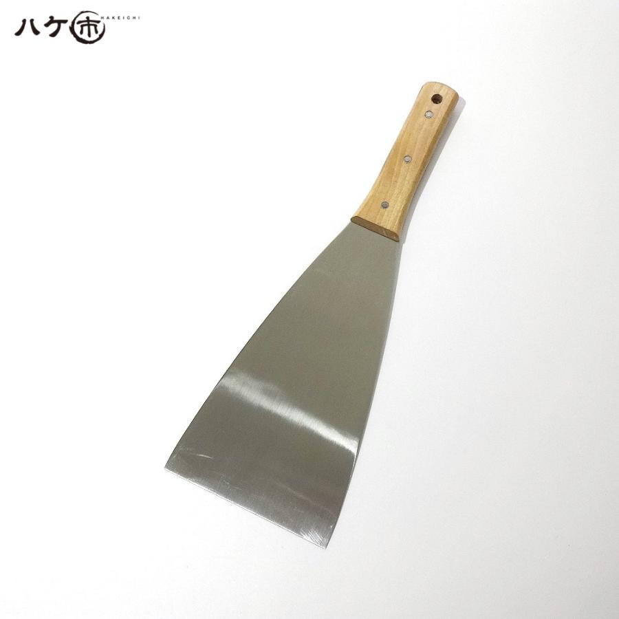 コーキング　バチベラ　木柄　ハンドメイド 金ベラ ステンレス 木柄 イーグル印 直型 150mm 1個 550193｜内装 パテ