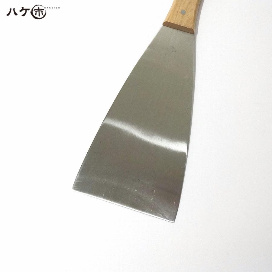 金ベラ ステンレス 木柄 イーグル印 直型 150mm 1個 550193｜内装 パテ