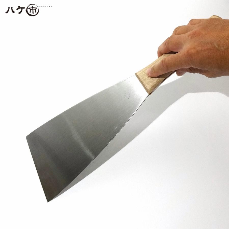 金ベラ ステンレス 木柄 イーグル印 直型 150mm 1個 550193｜内装 パテ