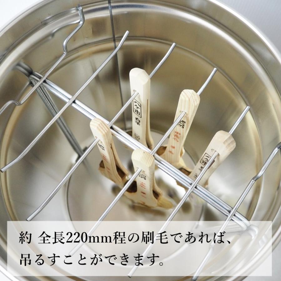 密閉式丸型 刷毛保存箱 上蓋 240mm 底 210mm 高さ 305mm 刷毛 缶 密閉式丸型 刷毛保存箱 上蓋 240mm 底 210mm 高さ 305mm 刷毛 缶