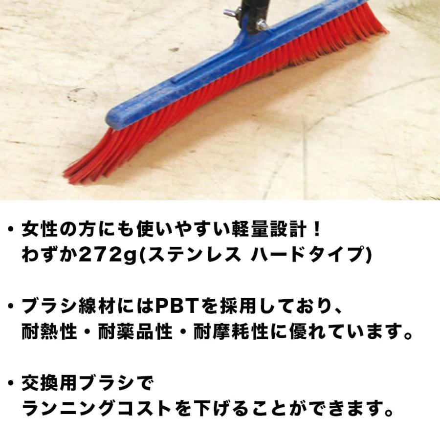 バーテック BURRTEC バーキュートプラス 衛生管理用ほうき 短柄 ハード 全5色(白、赤、青、黄、緑) 同色5本セット ｜粘体清掃 一般清掃【代引不可】の画像