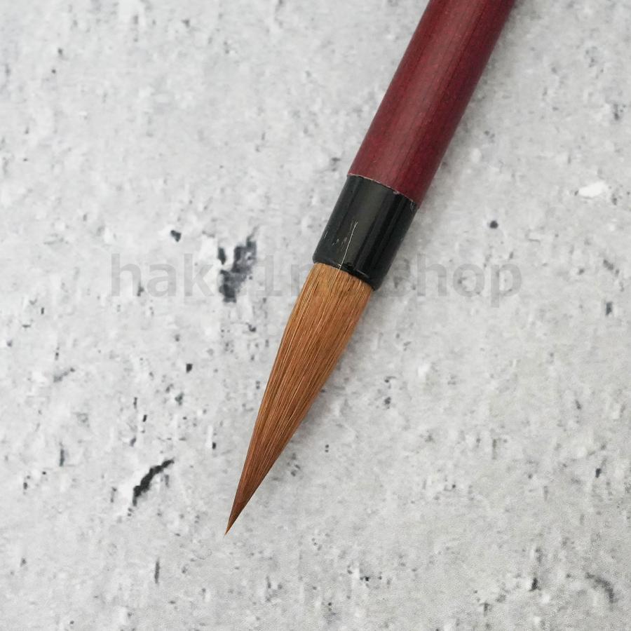 文志堂 天印 精選狼毫 赤毛 太さ 6mm 毛丈 28mm 1本｜小筆 細筆 細書