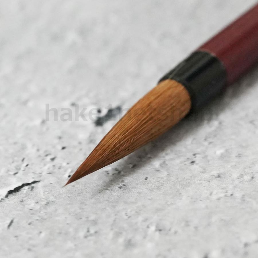 文志堂 天印 精選狼毫 赤毛 太さ 6mm 毛丈 28mm 1本｜小筆 細筆 細書