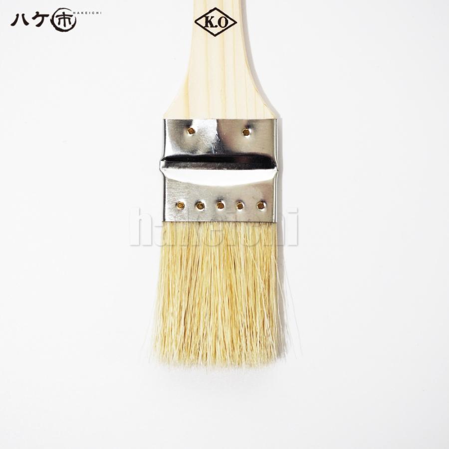 KO 白豚毛 金巻式刷毛 40mm 自在 OK80022 1本 ｜ 防水道具 刷毛 ハケ