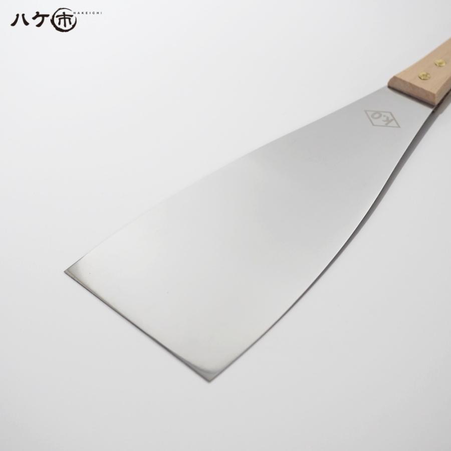 ステンレス 金ベラ KO ロスベラ 長柄 幅 120mm｜錆びに強い