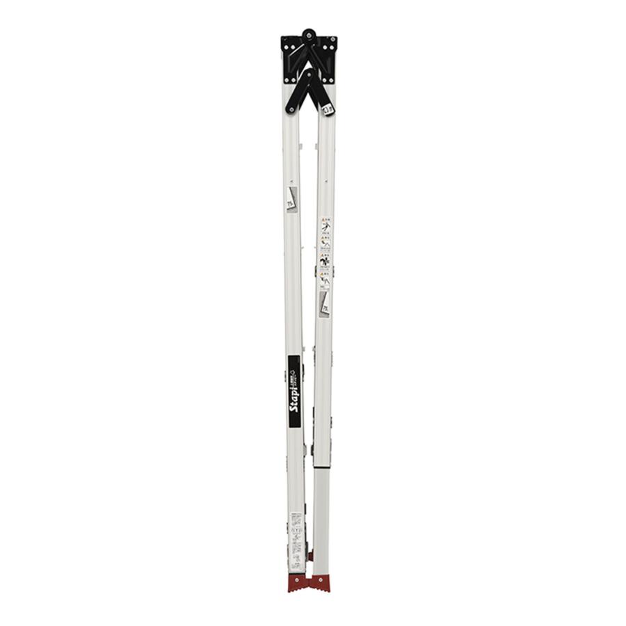 ピカコーポレイション スタッピー 階段用 SCN-45B 階段使用時 天板の高さ 1.53〜1.97m 1台 四脚アジャスト式 はしご兼用脚立 上部操作脚伸縮 Stapi_1