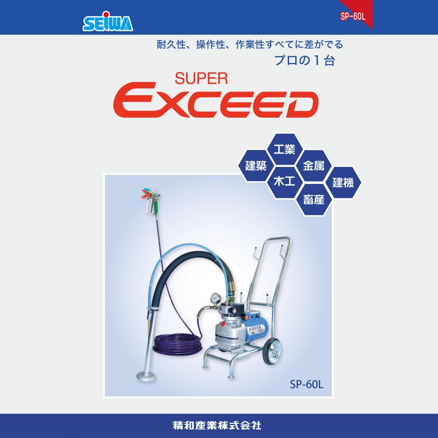 精和産業 スーパー60L Bセット ホース20m付き 166072｜塗装機 スーパー