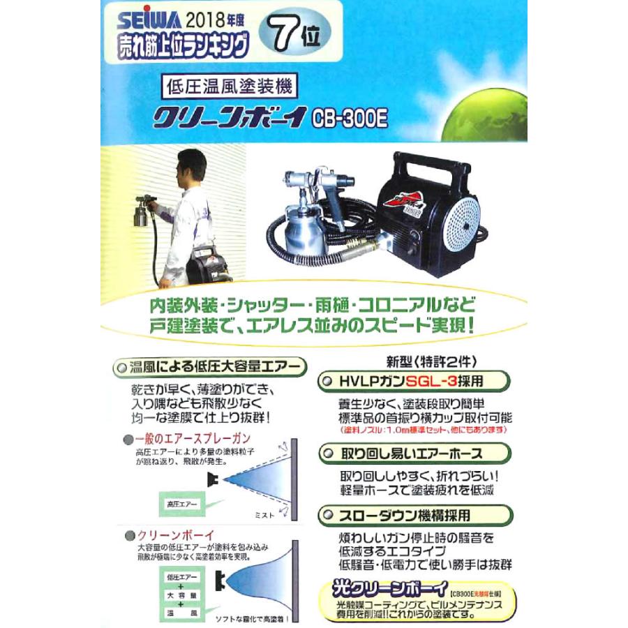 精和産業 塗装機 クリーンボーイ300E 光触媒 5mホース付き 標準