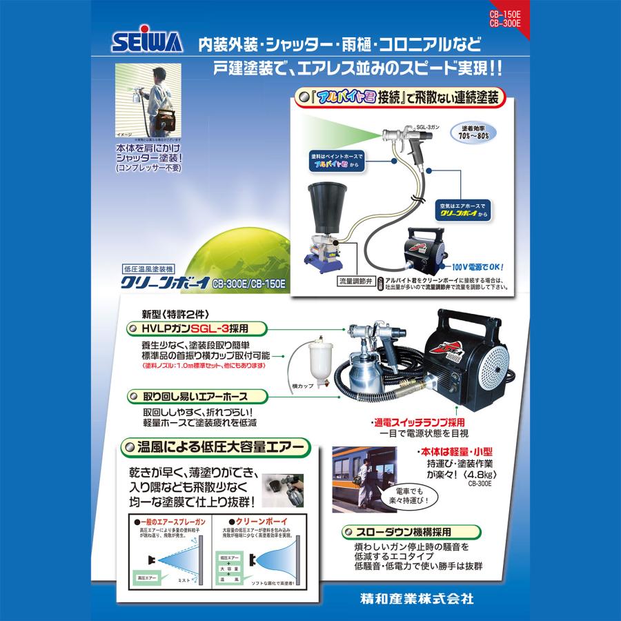 精和産業 CB-300E クリーンボーイ300E 光触媒セット 5mホース付き