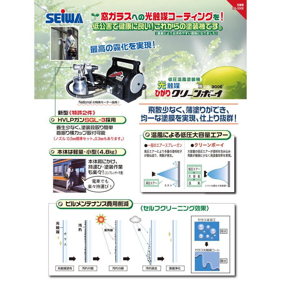 精和産業 CB-300E クリーンボーイ300E 光触媒セット 5mホース付き