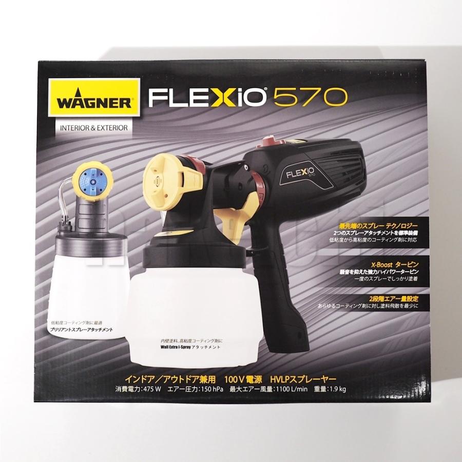 WAGNER ワグナー 塗装機 塗装ガン ハンドスプレーガン 携帯式HVLP塗装機 HVLPスプレーシステム FLEXiO フレキシオ 570