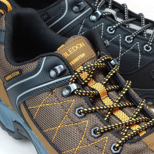 ウィンブルドン アサヒ M046WS メンズスニーカー ブラウン ブラック