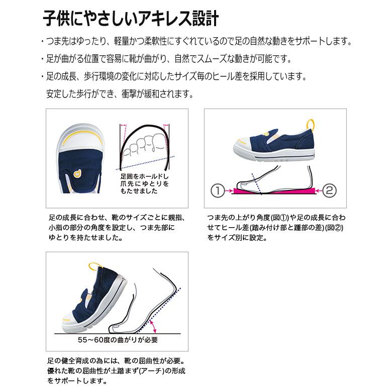アキレス スニーカー キッズ ジュニア プチピオ チャンプ C-503