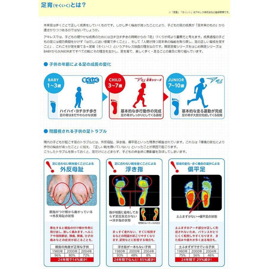 瞬足 上履きアキレス ソクイク 足育 CI-001 シュンソク 上靴 子供 白