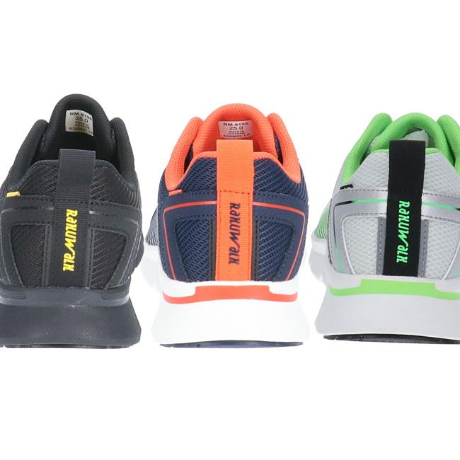 RIZAP ライザップ スニーカー ラクウォーク メンズ 黒 4E 幅広