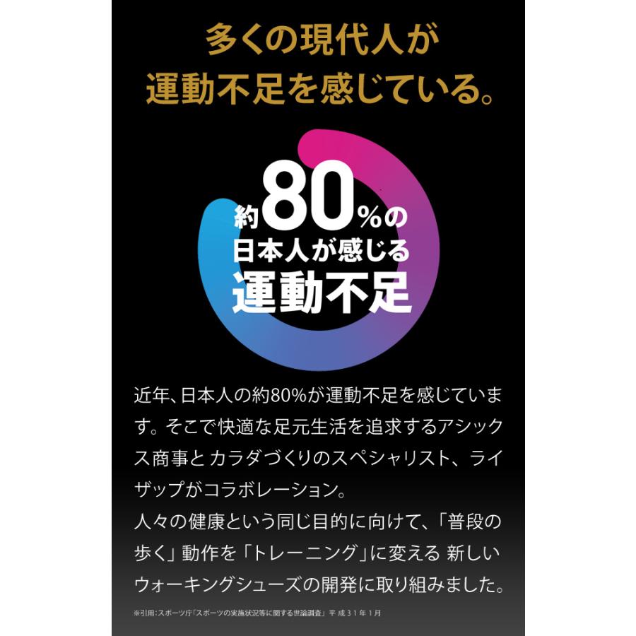 ライザップ スニーカー ラクウォーク メンズ 4E 幅広 ウォーキングシューズ アシックス 商事 RM-9209 ローカット 軽量 軽い おしゃれ 履きやすい 通勤 靴｜hakimonohiroba｜08