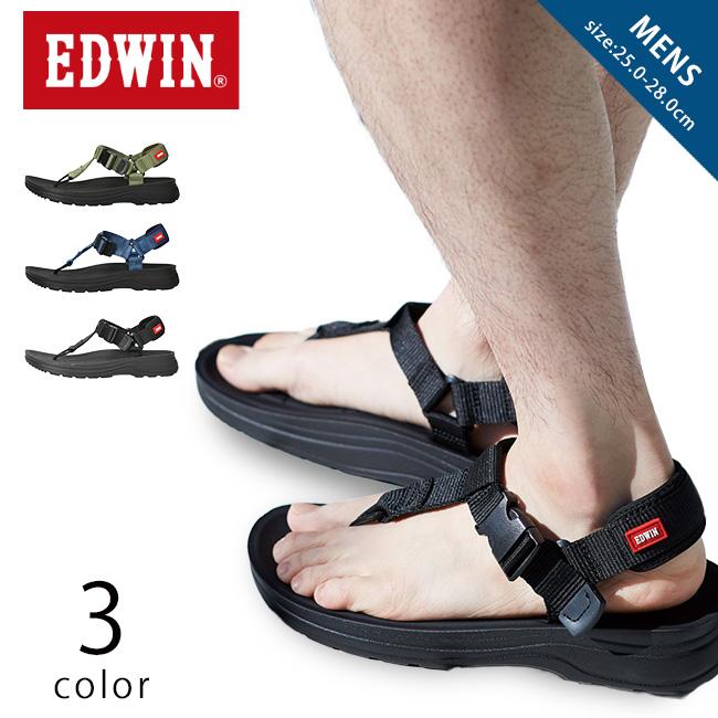 EDWIN（エドウィン） スポーツサンダル メンズ 疲れない 歩きやすい