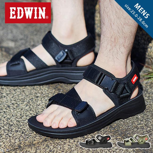 サンダル EDWIN（エドウィン） サンダル メンズ 歩きやすい 履きやすい 痛くない
