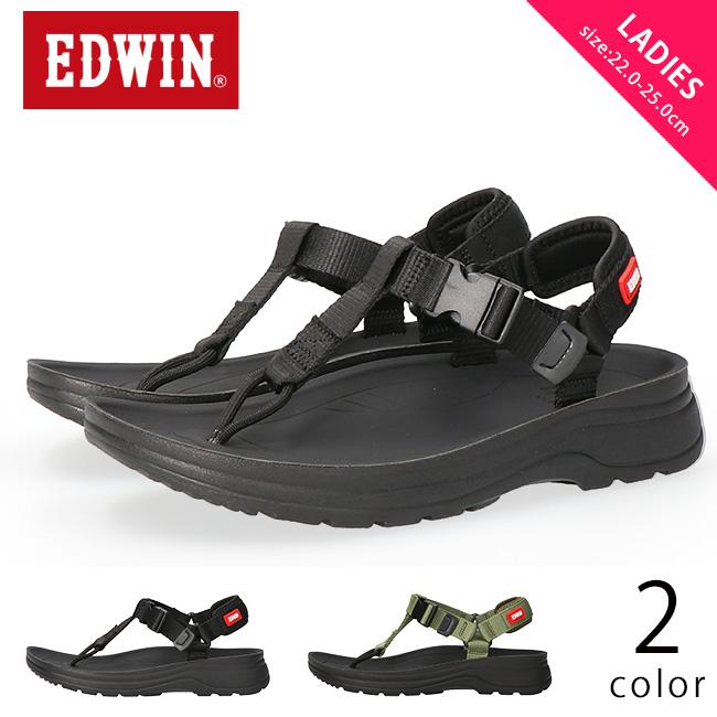 EDWIN（エドウィン） スポーツサンダル レディース 疲れない 歩き