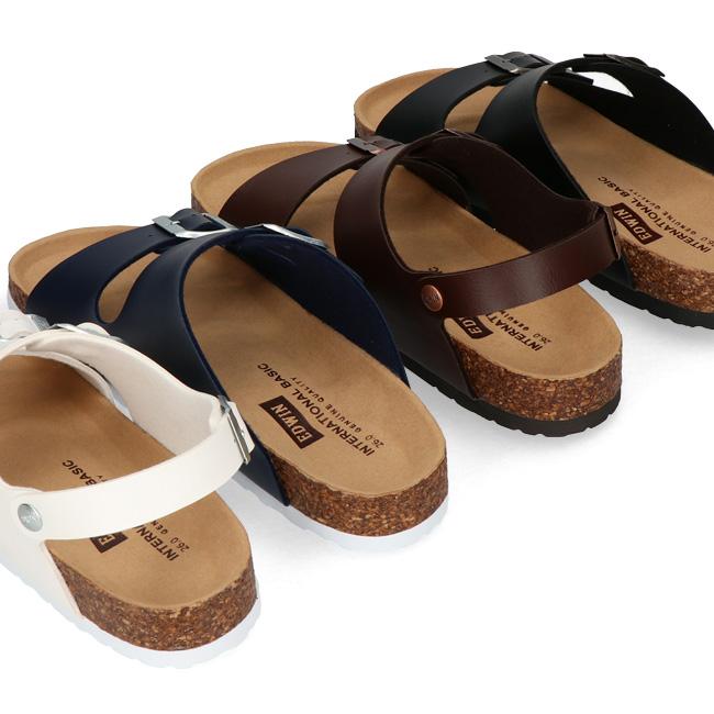EDWIN エドウィン サンダル メンズ 黒 フットベットサンダル EDWIN エドウィン サンダル メンズ 黒 フットベットサンダル
