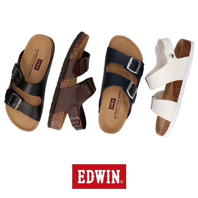 EDWIN エドウィン サンダル メンズ 黒 フットベットサンダル EDWIN エドウィン サンダル メンズ 黒 フットベットサンダル