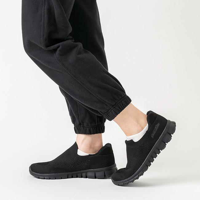 ピュアウォーカー スリッポン レディース 手を使わずに履ける 疲れない