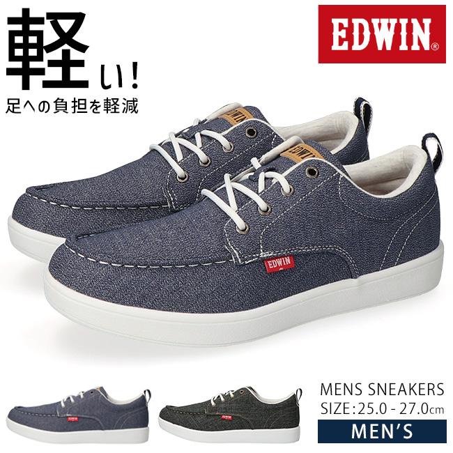 EDWIN（エドウィン） スニーカー メンズ 軽量 疲れない 歩きやすい