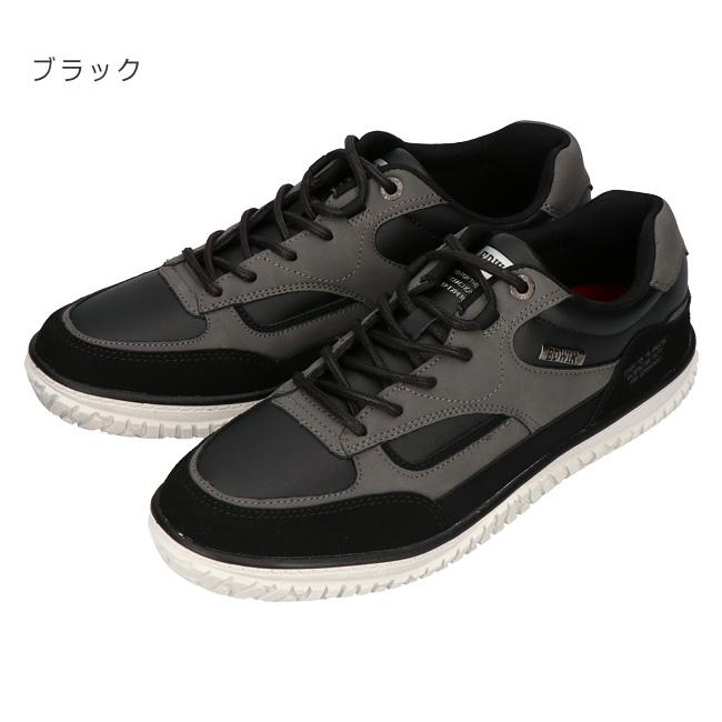 EDWIN エドウィン スニーカー メンズ 3E 幅広 黒 白 ローカット