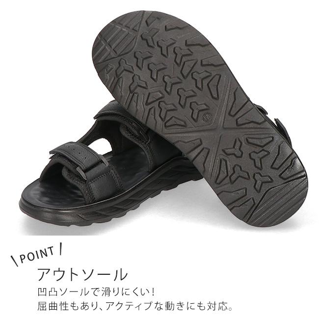 サンダル メンズ 歩きやすい 疲れない 痛くない 滑らない 脱げない