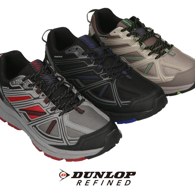 DUNLOP REFINED ダンロップ リファインド スニーカー メンズ 防水 黒