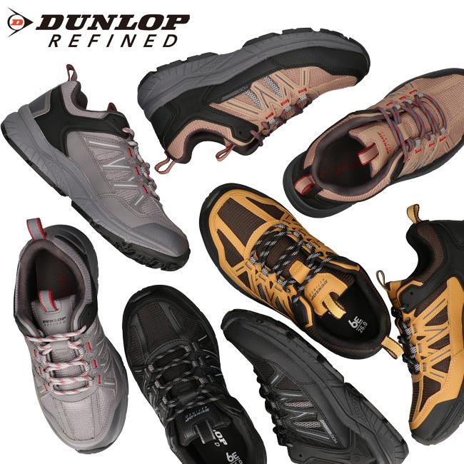 DUNLOP REFINED ダンロップ リファインド スニーカー メンズ 防水 黒