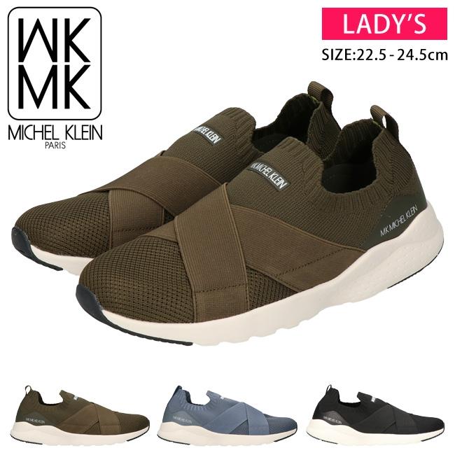 MK MICHEL KLEIN ミッシェルクラン スリッポン レディース 黒 MK-255