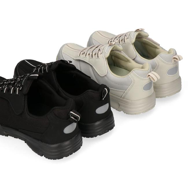 阪神素地 介護シューズ リハビリシューズ メンズ 黒 4E 幅広 甲高 軽量