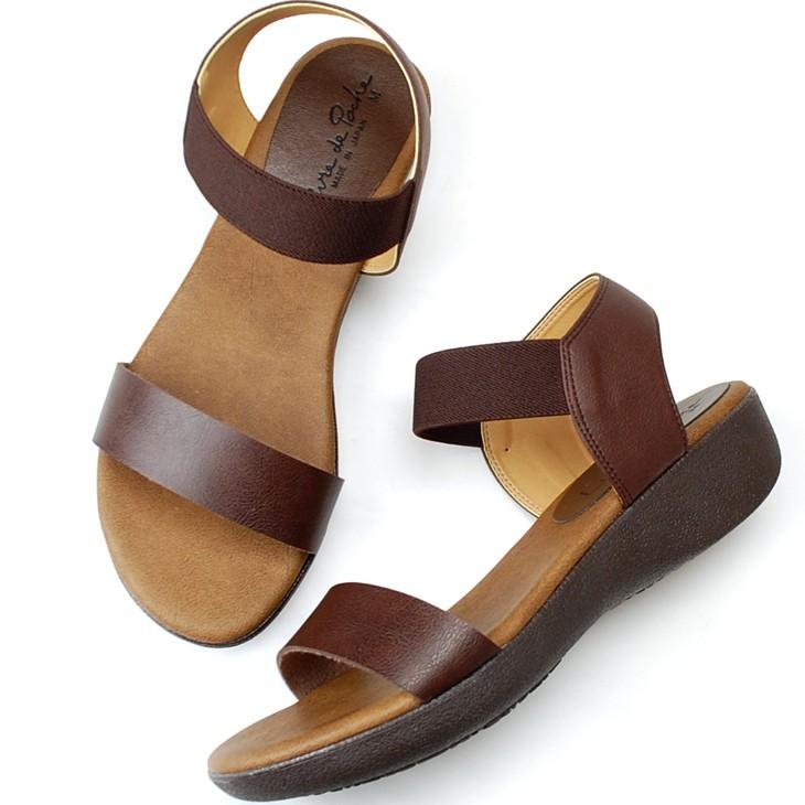 サンダル 歩きやすい 疲れない 痛くない ウェッジソール 軽量 柔らかい