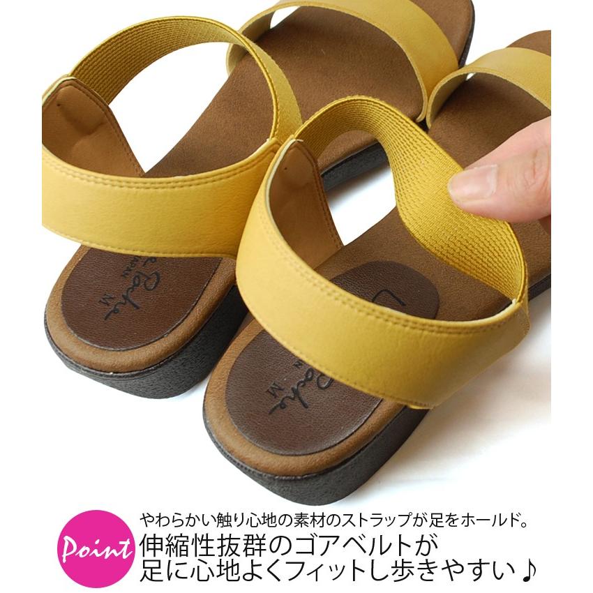 サンダル 歩きやすい 疲れない 痛くない ウェッジソール 軽量 柔らかい